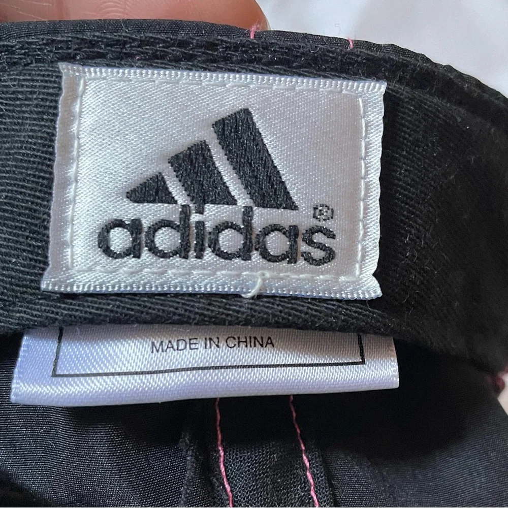 Adidas Black cap with pink embroidery, Small size